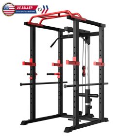 Multi-functional Power Cage Home Adjustable Pullup Squat Rack Capacity Comprehensive Fitness Barbell Rack