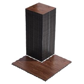 VEVOR Dryland Tiles for Gym Floor Mat, 12.4 x 12.4 in Interlocking Dance Enthusiasts Training Mat, 52 PCS Interlocking PP+PVC Puzzle Floor Tiles