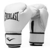 White L/XL Core Boxing Training Gloves â€“ 2-Piece Set â€“ Synthetic Leather with Odor Resistance