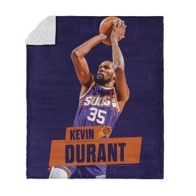 Phoenix Suns NBA Kevin Durant Silk Touch Sherpa Throw Blanket 50 x 60 inches