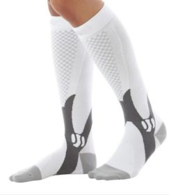 Compression Socks For Men&Women Best Graduated Athletic Fit For Running Flight Travel Boost Stamina Circulation&Recovery Socks (Option: White 6PC-L XL)