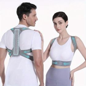 Back Support Posture Corrector For Women Men, Shoulder Supports & Immobilizers Scoliosis And Hunchback Adjustable Belt Back Brace For Lower Back Pain (Option: S)