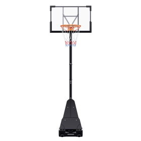TotheCORE Basketball Stand 7.55-10.00 Ft Adjustable Portable Basketball Hoop & Goal PC Backplate, Large Base & Wheels (Option: Basketball hoops)
