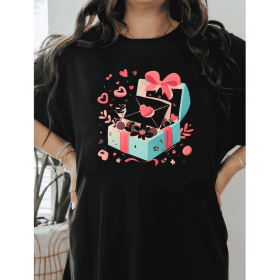 Casual Women's Cotton T-Shirt with Bow Detail - Trendy and Comfortable for Every Season (Style: 326)