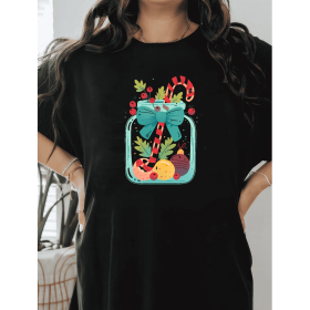 Casual Women's Cotton T-Shirt with Bow Detail - Trendy and Comfortable for Every Season (Style: 332)