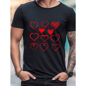 Celebrate in Style with This 100% Cotton Men's Valentine's Day Tee (Style: 109)