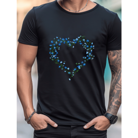 Celebrate in Style with This 100% Cotton Men's Valentine's Day Tee (Style: 116)