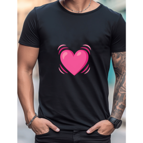 Celebrate in Style with This 100% Cotton Men's Valentine's Day Tee (Style: 102)