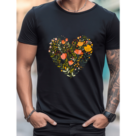 Celebrate in Style with This 100% Cotton Men's Valentine's Day Tee (Style: 69)