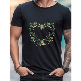 Celebrate in Style with This 100% Cotton Men's Valentine's Day Tee (Style: 67)