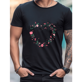 Celebrate in Style with This 100% Cotton Men's Valentine's Day Tee (Style: 112)