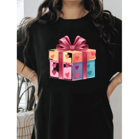 Casual Women's Cotton T-Shirt with Bow Detail - Trendy and Comfortable for Every Season (Style: 331)