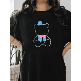 Casual Women's Cotton T-Shirt with Bow Detail - Trendy and Comfortable for Every Season (Style: 306)