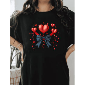Casual Women's Cotton T-Shirt with Bow Detail - Trendy and Comfortable for Every Season (Style: 351)