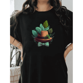 Casual Women's Cotton T-Shirt with Bow Detail - Trendy and Comfortable for Every Season (Style: 77)