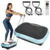 Vibration Exercise Machine With Resistant Bands Remote Control Whole Body Vibration Platform Workout Equipment Home Fitness Training Equipment For Wei